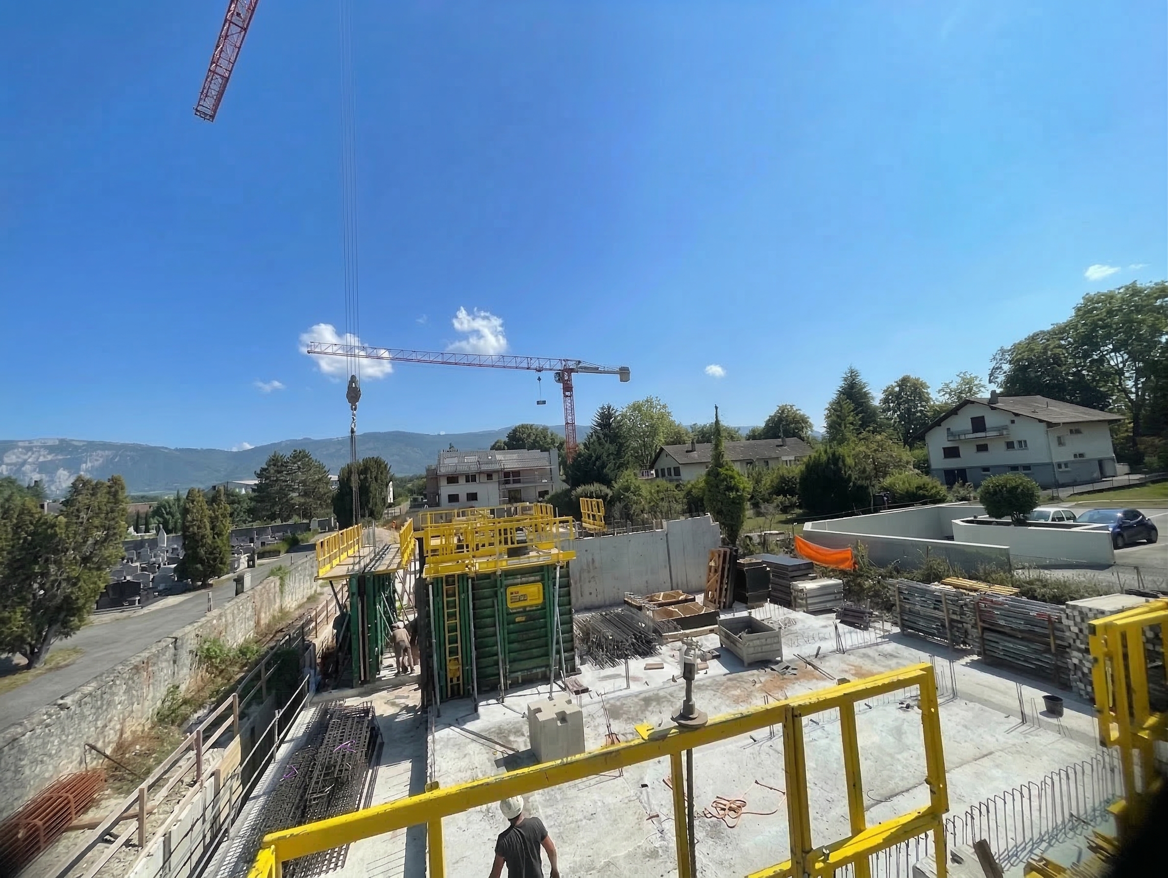 Chantier gros oeuvre a Annecy